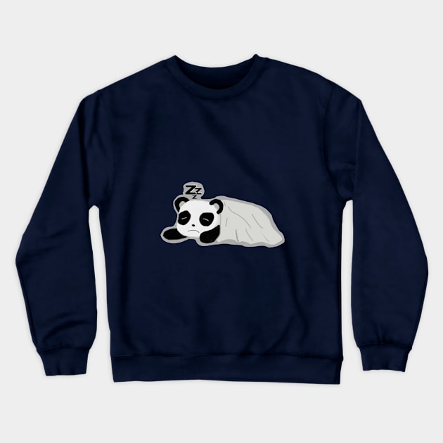 SLEEPING PANDA Crewneck Sweatshirt by droidmonkey